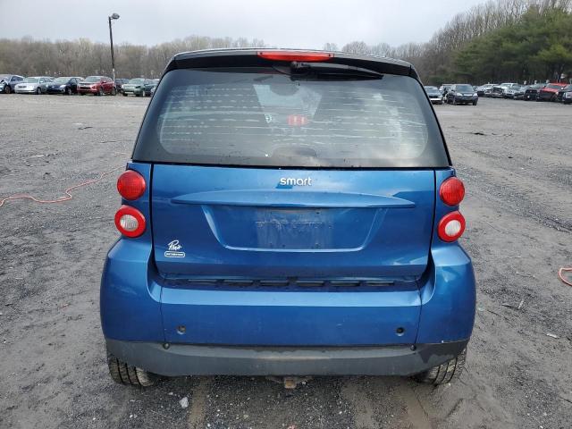 WMEEJ31X28K115281 - 2008 SMART FORTWO PURE BLUE photo 6