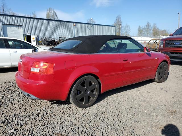 WAUDT48HX6K003430 - 2006 AUDI A4 QUATTRO RED photo 3