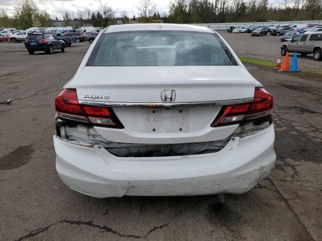 19XFB2F96DE263256 - 2013 HONDA CIVIC EXL WHITE photo 6