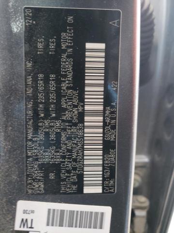 5TDGZRAH7MS518638 - 2021 TOYOTA HIGHLANDER XLE فضي صورة 13