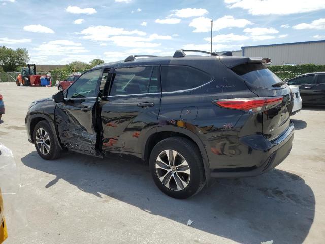 5TDGZRBH9NS230605 - 2022 TOYOTA HIGHLANDER XLE შავი ფოტო 2
