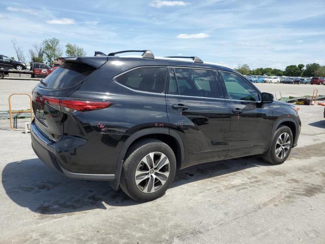 5TDGZRBH9NS230605 - 2022 TOYOTA HIGHLANDER XLE შავი ფოტო 3