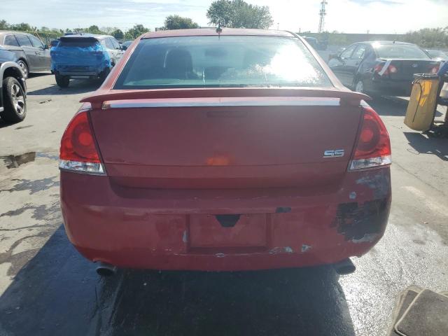 2G1WD58C489133557 - 2008 CHEVROLET IMPALA SUPER SPORT RED photo 6