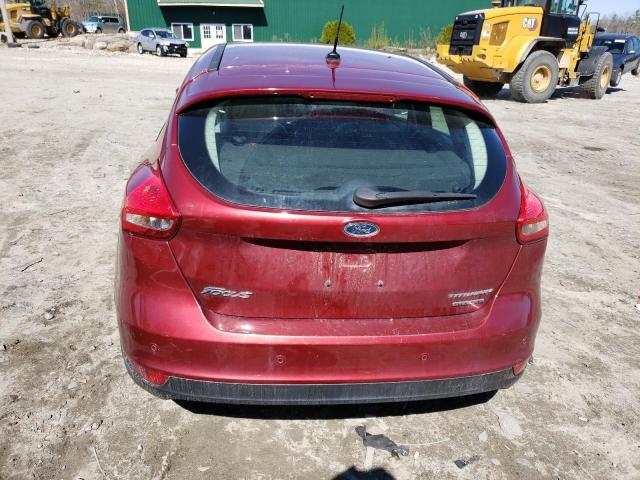 1FADP3N24GL329890 - 2016 FORD FOCUS TITANIUM RED photo 6