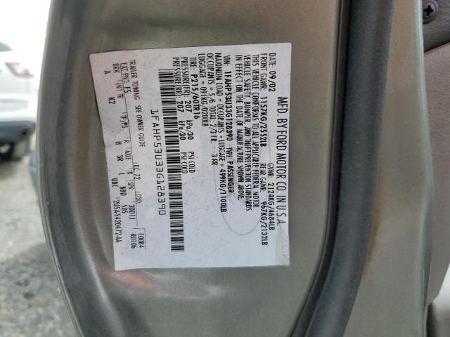 1FAHP53U33G128390 - 2003 FORD TAURUS SE GRAY photo 12