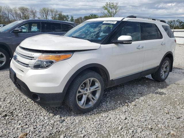 1FM5K8F85DGA10933 - 2013 FORD EXPLORER LIMITED WHITE photo 1