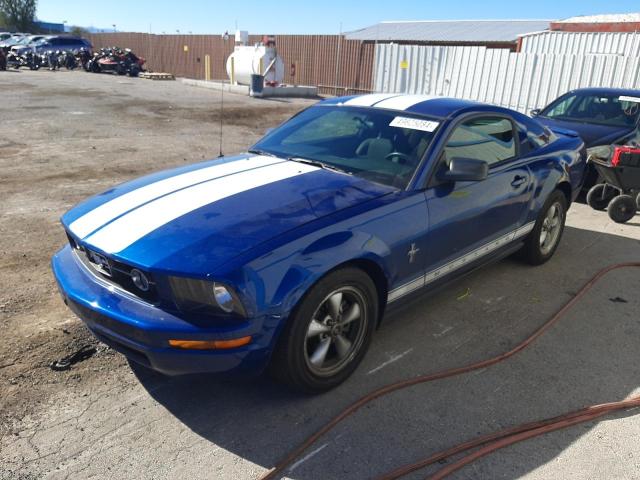 1ZVFT80N075300143 - 2007 FORD MUSTANG BLUE photo 1