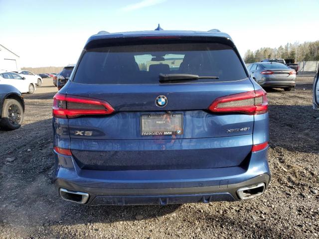 5UXCR6C59KLK81289 - 2019 BMW X5 XDRIVE40I BLUE photo 6