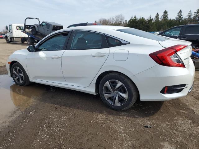 2HGFC2E54LH012283 - 2020 HONDA CIVIC LX WHITE photo 2