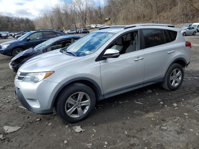 2T3RFREV6FW376348 - 2015 TOYOTA RAV4 XLE SILVER photo 1