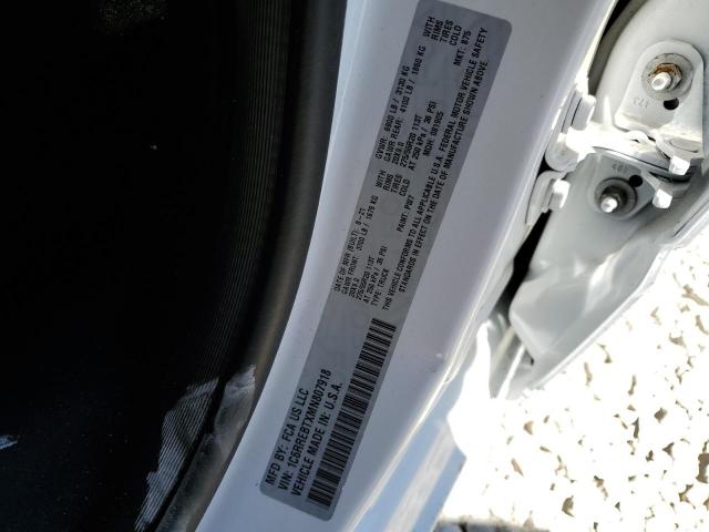 1C6RREBTXMN807918 - 2021 RAM 1500 BIG HORN/LONE STAR WHITE photo 12