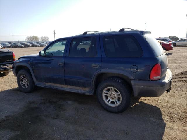 1D4HS38N53F588383 - 2003 DODGE DURANGO SPORT BLUE photo 2