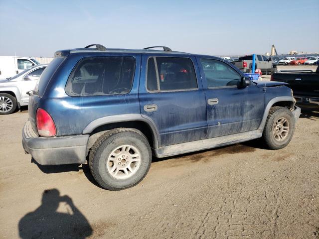 1D4HS38N53F588383 - 2003 DODGE DURANGO SPORT BLUE photo 3