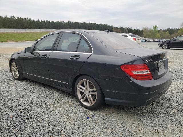 WDDGF4HB3CR202993 - 2012 MERCEDES-BENZ C 250 BLACK photo 2