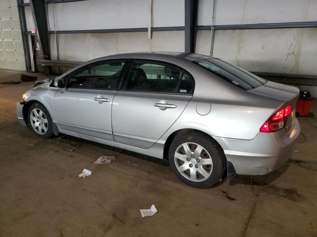 2HGFA16558H337529 - 2008 HONDA CIVIC LX SILVER photo 2