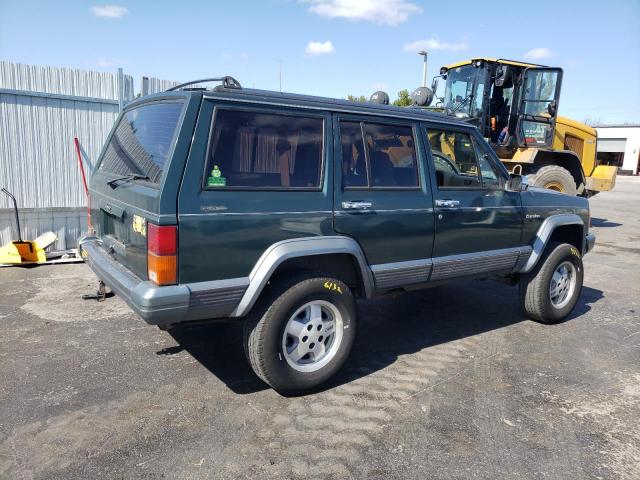 1J4FJ58S9ML578669 - 1991 JEEP CHEROKEE LAREDO GREEN photo 3