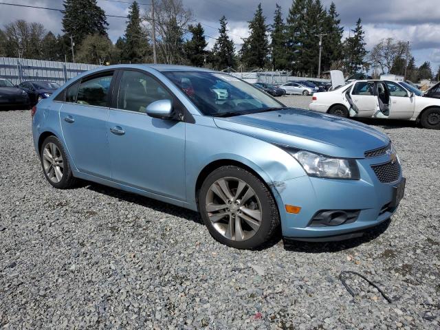 1G1PH5SC5C7327140 - 2012 CHEVROLET CRUZE LTZ BLUE photo 4