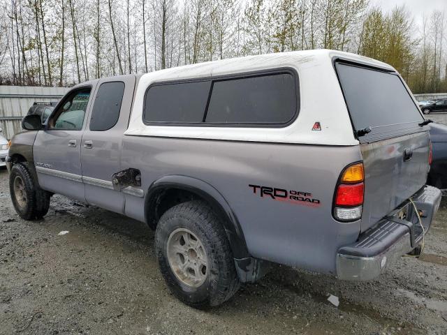 5TBBT48161S190141 - 2001 TOYOTA TUNDRA ACCESS CAB LIMITED GRAY photo 2