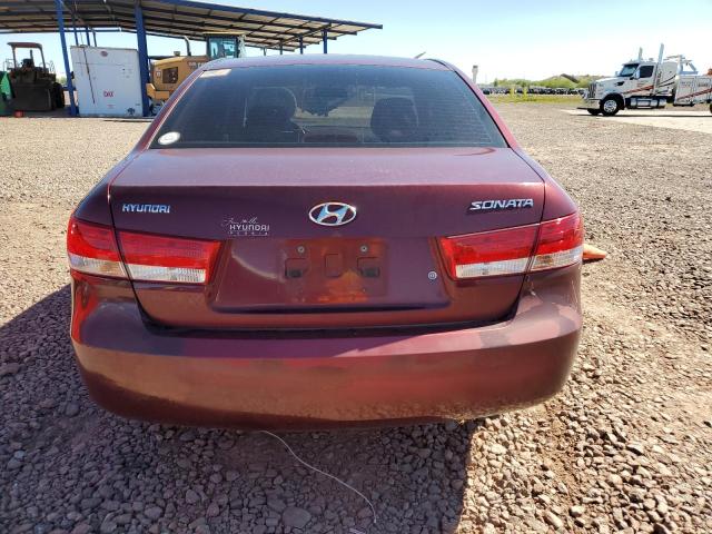 5NPET46CX7H227926 - 2007 HYUNDAI SONATA GLS BURGUNDY photo 6