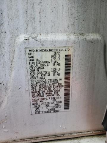 5N1AR18W85C788164 - 2005 NISSAN PATHFINDER LE თეთრი ფოტო 13