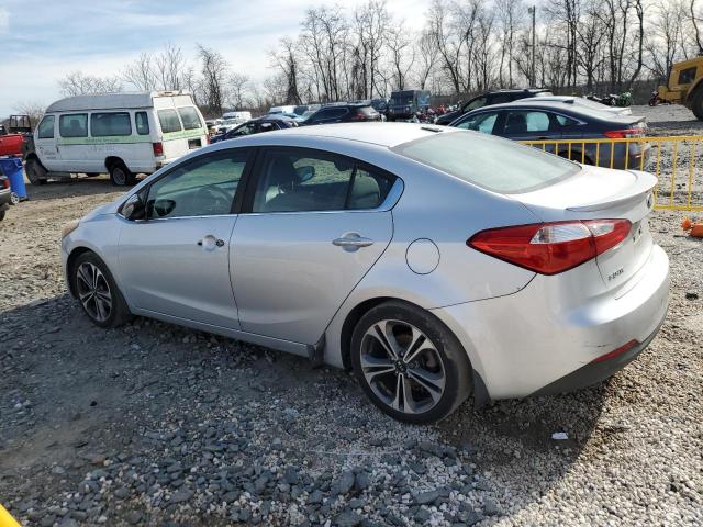 KNAFX4A87G5528162 - 2016 KIA FORTE EX SILVER photo 2