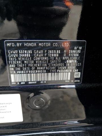 JH4KC2F95KC000318 - 2019 ACURA RLX SPORT HYBRID ADVANCE BLACK photo 12