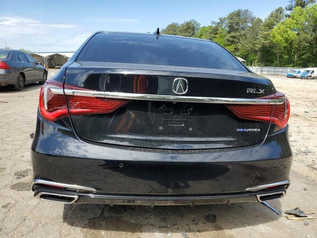 JH4KC2F95KC000318 - 2019 ACURA RLX SPORT HYBRID ADVANCE BLACK photo 6