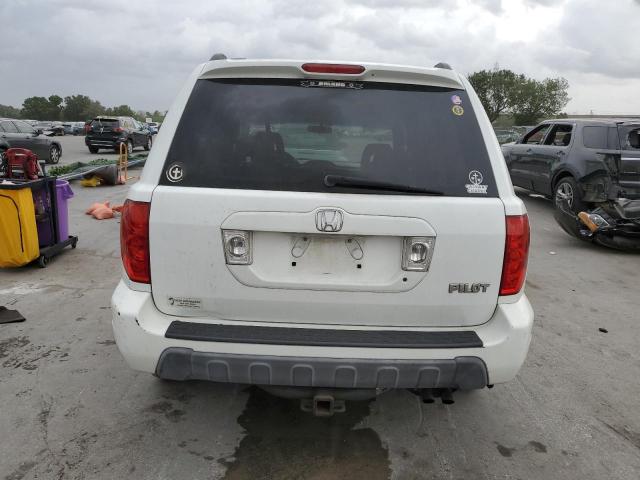 2HKYF18513H574069 - 2003 HONDA PILOT EXL WHITE photo 6