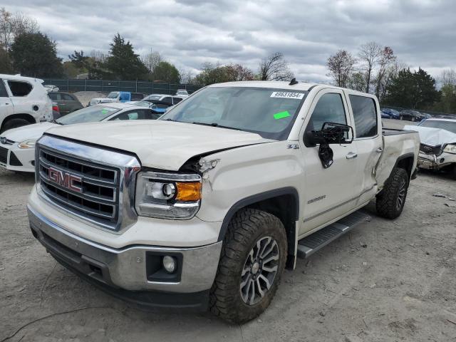 3GTU2VEC7EG370022 - 2014 GMC SIERRA K1500 SLT WHITE photo 1