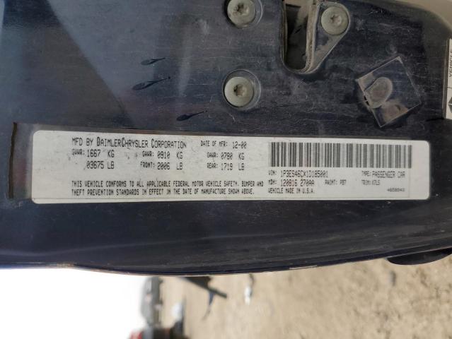 1P3ES46CX1D185001 - 2001 PLYMOUTH NEON BASE 蓝色 照片 13