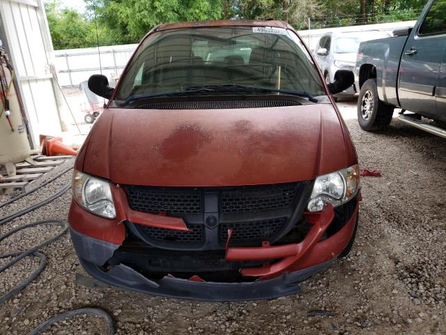 1B4GP253X2B691731 - 2002 DODGE CARAVAN SE BURGUNDY photo 5