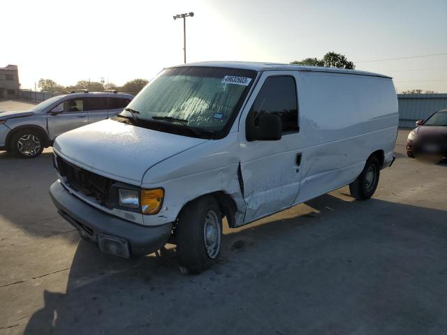 1FTRE14W05HB03487 - 2005 FORD ECONOLINE E150 VAN WHITE photo 1