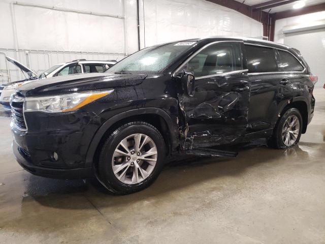 5TDJKRFH5FS078554 - 2015 TOYOTA HIGHLANDER XLE Qara foto 1