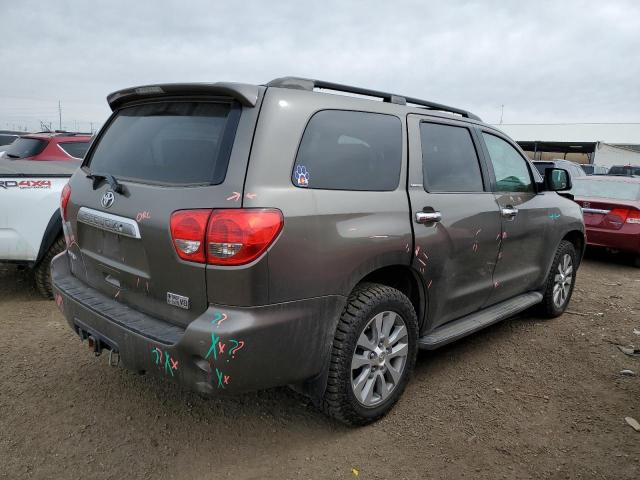 5TDBY68A28S009616 - 2008 TOYOTA SEQUOIA LIMITED BROWN photo 3