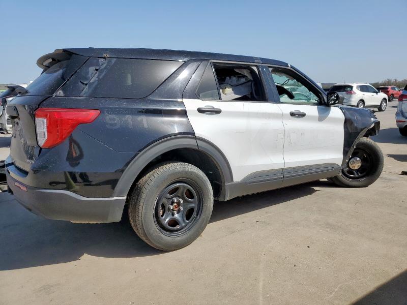 1FM5K8AW7LGC12743 - 2020 FORD EXPLORER POLICE INTERCEPTOR ორფეროვანი ფოტო 3