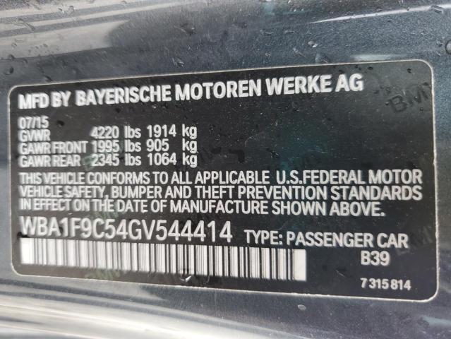 WBA1F9C54GV544414 - 2016 BMW 228 I SULEV GRAY photo 12