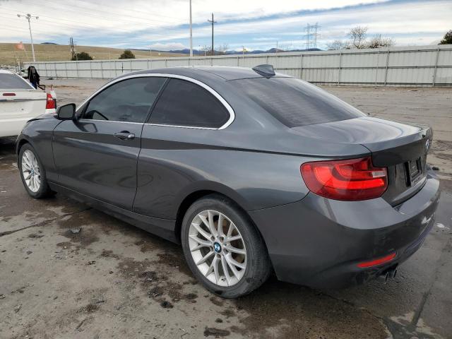WBA1F9C54GV544414 - 2016 BMW 228 I SULEV GRAY photo 2