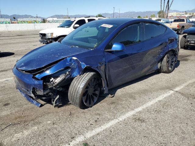 7SAYGDEF3NF397377 - 2022 TESLA MODEL Y BLUE photo 1