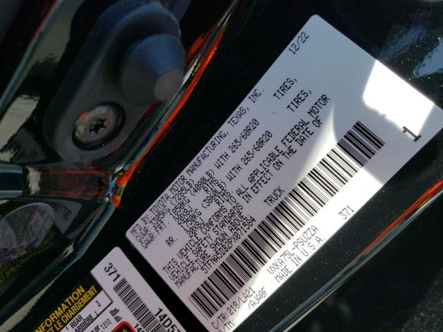 5TFNA5DB2PX071584 - 2023 TOYOTA TUNDRA CREWMAX PLATINUM Qara foto 12