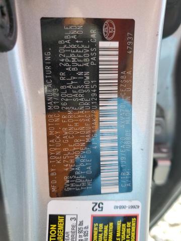 4T1G11AK7PU129451 - 2023 TOYOTA CAMRY SE NIGHT SHADE SILVER photo 12