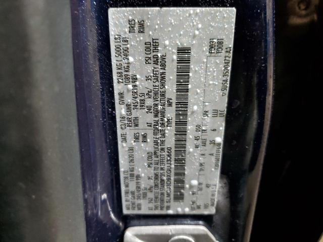 5LMCJ3D9XGUJ30660 - 2016 LINCOLN MKC RESERVE BLUE photo 12