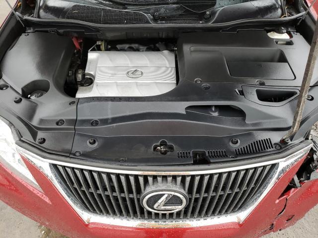 2T2BK1BA6BC099880 - 2011 LEXUS RX 350 RED photo 12