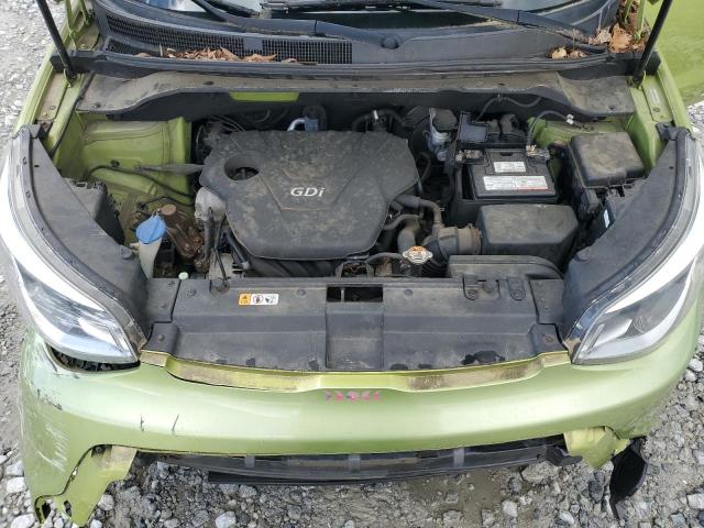 KNDJN2A29F7767136 - 2015 KIA SOUL GREEN photo 12