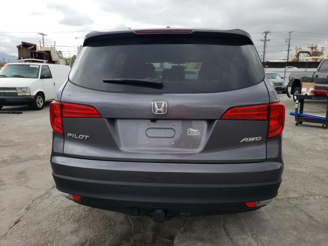 5FNYF6H57JB062020 - 2018 HONDA PILOT EXL GRAY photo 6