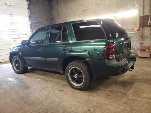 1GNDT13S752242282 - 2005 CHEVROLET TRAILBLAZE LS GREEN photo 2