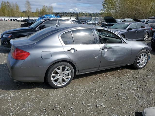 JN1CV6AP2AM407151 - 2010 INFINITI G37 BASE GRAY photo 3