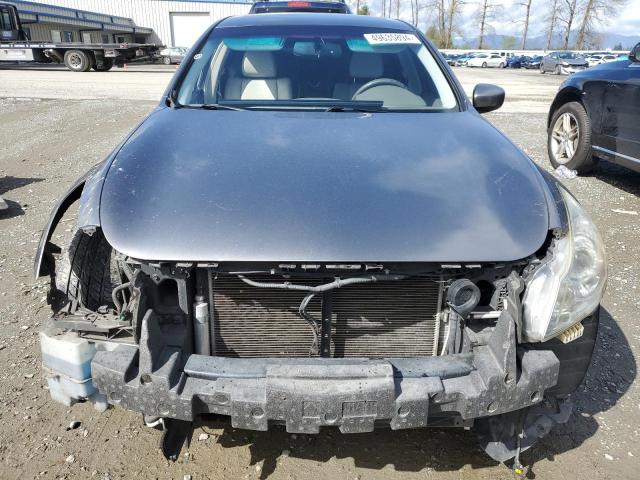 JN1CV6AP2AM407151 - 2010 INFINITI G37 BASE GRAY photo 5