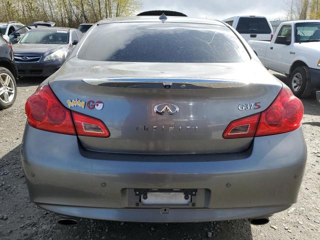 JN1CV6AP2AM407151 - 2010 INFINITI G37 BASE GRAY photo 6