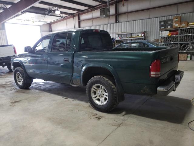 1B7GG2AN31S167491 - 2001 DODGE DAKOTA QUAD GREEN photo 2