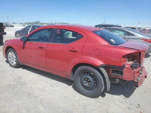 1C3CDZAB7EN116266 - 2014 DODGE AVENGER SE RED photo 2